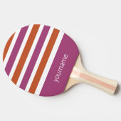 Aangepast monogram Stripes Pattern pingpongpeddel Tafeltennisbatje (Zijkant)