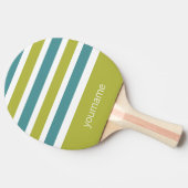 Aangepast monogram Stripes Pattern pingpongpeddel Tafeltennisbatje (Zijkant)
