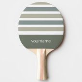 Aangepast monogram Stripes Pattern pingpongpeddel Tafeltennisbatje (Voorkant)