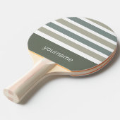 Aangepast monogram Stripes Pattern pingpongpeddel Tafeltennisbatje (Voorkant Gekanteld)
