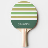 Aangepast monogram Stripes Pattern pingpongpeddel Tafeltennisbatje (Voorkant)