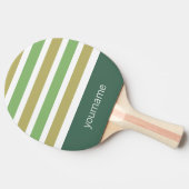 Aangepast monogram Stripes Pattern pingpongpeddel Tafeltennisbatje (Zijkant)