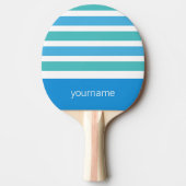 Aangepast monogram Stripes Pattern pingpongpeddel Tafeltennisbatje (Voorkant)