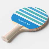 Aangepast monogram Stripes Pattern pingpongpeddel Tafeltennisbatje (Voorkant Gekanteld)