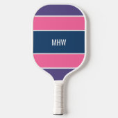 Aangepast monogram tapepatroon pickleball paddle (Achterkant)