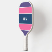 Aangepast monogram tapepatroon pickleball paddle (Links)