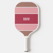 Aangepast monogram tapepatroon pickleball paddle (Achterkant)