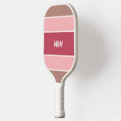 Aangepast monogram tapepatroon pickleball paddle (Links)