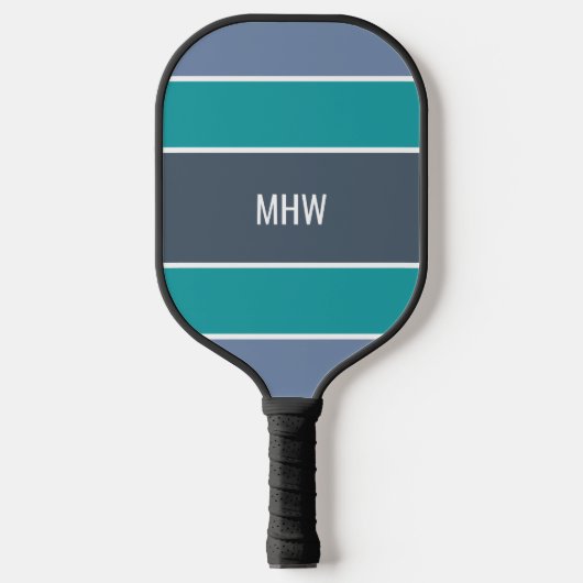 Aangepast monogram tapepatroon pickleball paddle (Voorkant)