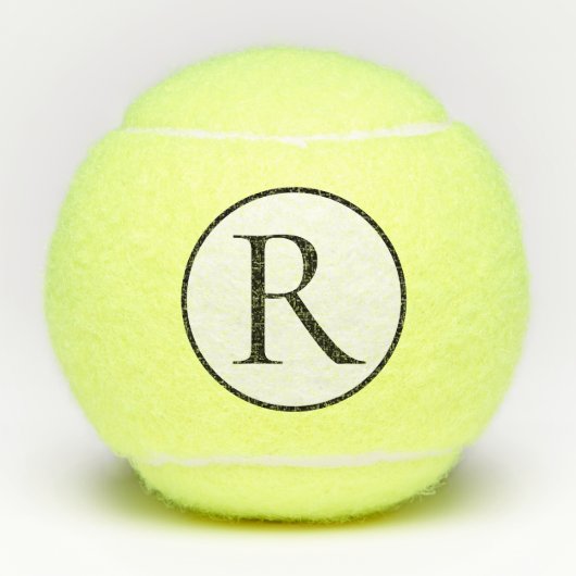 Aangepast monogram tennisballen (Voorkant)