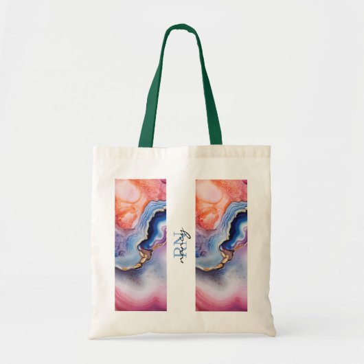 Aangepast monogram tote bag (Voorkant)