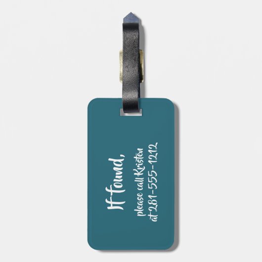 Aangepast monogram Tropisch Monstera Leaf Greenery Bagagelabel (Achterkant verticaal)