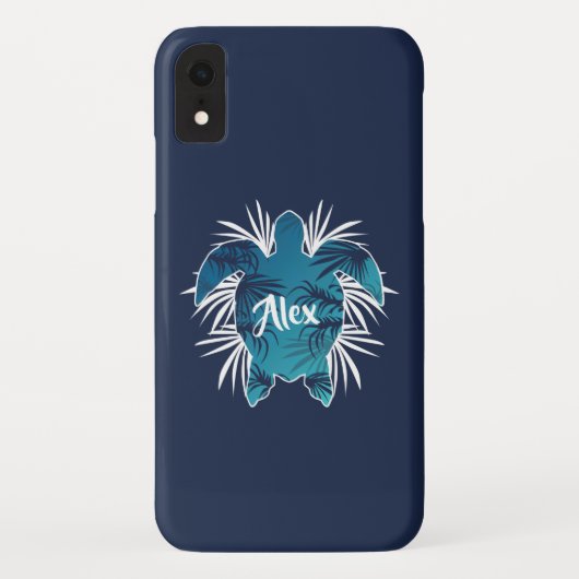 Aangepast monogram| Tropische Hawaïaanse Aloha-sch Case-Mate iPhone Case (Achterkant)