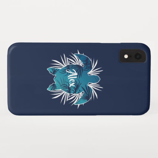 Aangepast monogram| Tropische Hawaïaanse Aloha-sch Case-Mate iPhone Case (Achterkant (horizontaal))