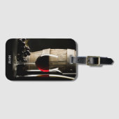 Aangepast monogram van Wine Lover Bagagelabel (Voorkant (horizontaal))