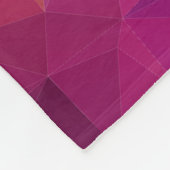 Aangepast monogram violet en paars grafisch patroo fleece deken (Hoek)