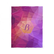 Aangepast monogram violet en paars grafisch patroo