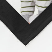 Aangepast monogram voor aangepaste fotocollage fleece deken (Hoek)