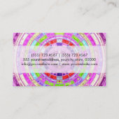 Aangepast monogram voor abstract mozaïekpatroon #6 visitekaartje (Achterkant)