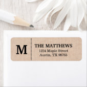 Aangepast monogram voor bijtende bundel etiket (Insitu)