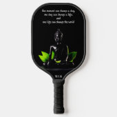 Aangepast monogram voor Buddha Quote Pickleball Paddle (Voorkant)