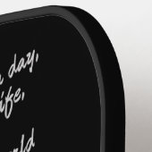 Aangepast monogram voor Buddha Quote Pickleball Paddle (Links Detail)