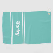 Aangepast monogram voor Golfer Sports Klassieke na Golfhanddoek (Horizontaal)