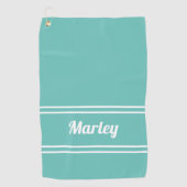 Aangepast monogram voor Golfer Sports Klassieke na Golfhanddoek (Voorkant)