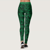 Aangepast monogram voor groen camouflage patroon leggings (Achterkant)