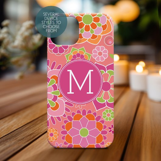Aangepast monogram voor kleurrijk flessenpatroon Case-Mate iPhone case