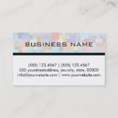 Aangepast monogram voor kleurrijke mozaïek visitekaartje (Achterkant)