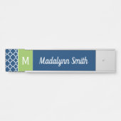 Aangepast monogram voor limoen- en zeemacht deurbordje (Voorkant)