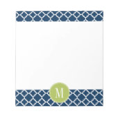 Aangepast monogram voor limoen- en zeemacht notitieblok (Voorkant)