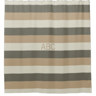 Aangepast monogram voor tapespiegelgordijn met str douchegordijn