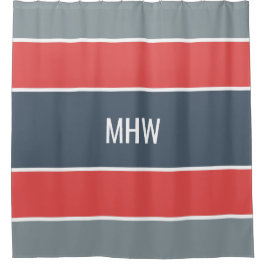 Aangepast monogram voor tapespiegelgordijn met str douchegordijn