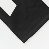 Aangepast monogram voor zwart-wit multifunctionele fleece deken (Hoek)