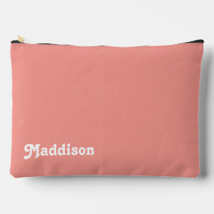 Aangepast monogram, watermeloen roze retro typogra etui