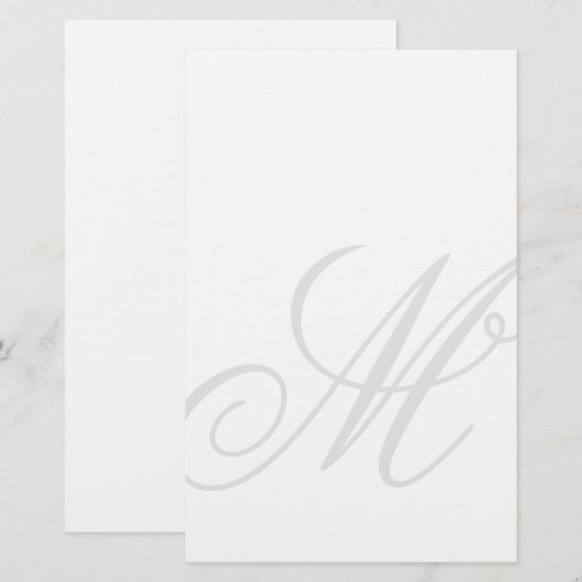 Aangepast monogram watermerk afbeelding briefpapie briefpapier (Voorkant / Achterkant)