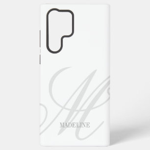 Aangepast monogram watermerk logo elegant samsung galaxy hoesje