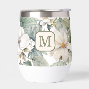 Aangepast Monogram Waterverf Bloemig