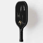 Aangepast monogram "wijnglas" pickleball paddle (Links)