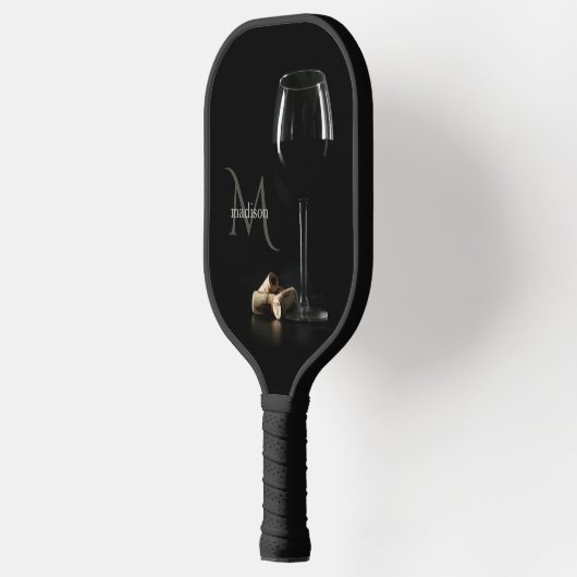 Aangepast monogram "wijnglas" pickleball paddle (Links)