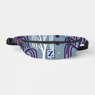 Aangepast monogram Willow Tree-patroon Heuptasje