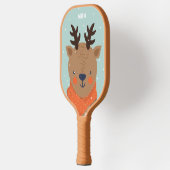Aangepast monogram Winter Deer Pickleball Paddle (Links)