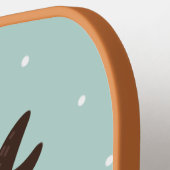 Aangepast monogram Winter Deer Pickleball Paddle (Links Detail)