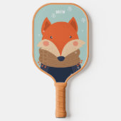 Aangepast monogram Winter Fox Pickleball Paddle (Voorkant)