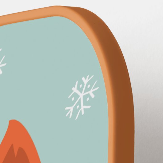 Aangepast monogram Winter Fox Pickleball Paddle (Links Detail)