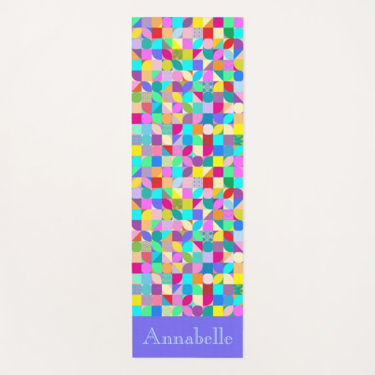 Aangepast monogram Yoga Workout Modern Yoga Mat (Voorkant)