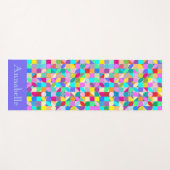 Aangepast monogram Yoga Workout Modern Yoga Mat (Voorkant (horizontaal))