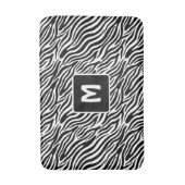 Aangepast monogram zebra patroon badmat (Voorkant Verticaal)